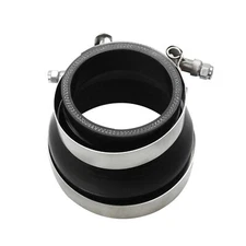 3.5" to 3" inch Silicone Reducer Coupler Turbo Pipe w/ 2x T-Bolt Clamps Black