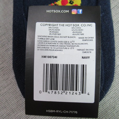 Hot Sox Mens Socks Novelty Casual No Show Wanna Pizza of Me - Picture 7 of 9