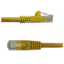 25 Ft. Cat6 Snagless Unshielded UTP Network Patch Cable, Yellow Free Shipping