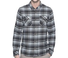 O'NEILL Men's BUTLER Flannel Shirt - BLK - Size Medium - NWT LAST ONE