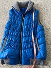 NWOT NEW PUFFER Jacket Vest Blue Gray Warm S SM Small — photo 9