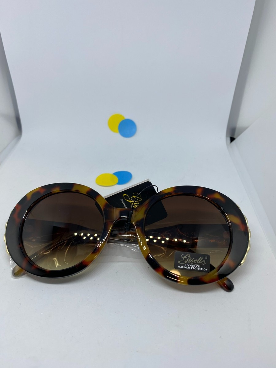 Giselle Sunglasses Women Round BROWN Frames BROWN Lenses UV  display picture 2
