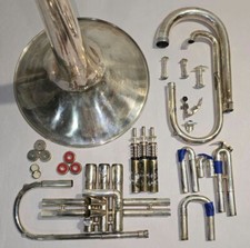 DEG Dynasty III Silver USA Marching French Horn "Replacement Parts Only"