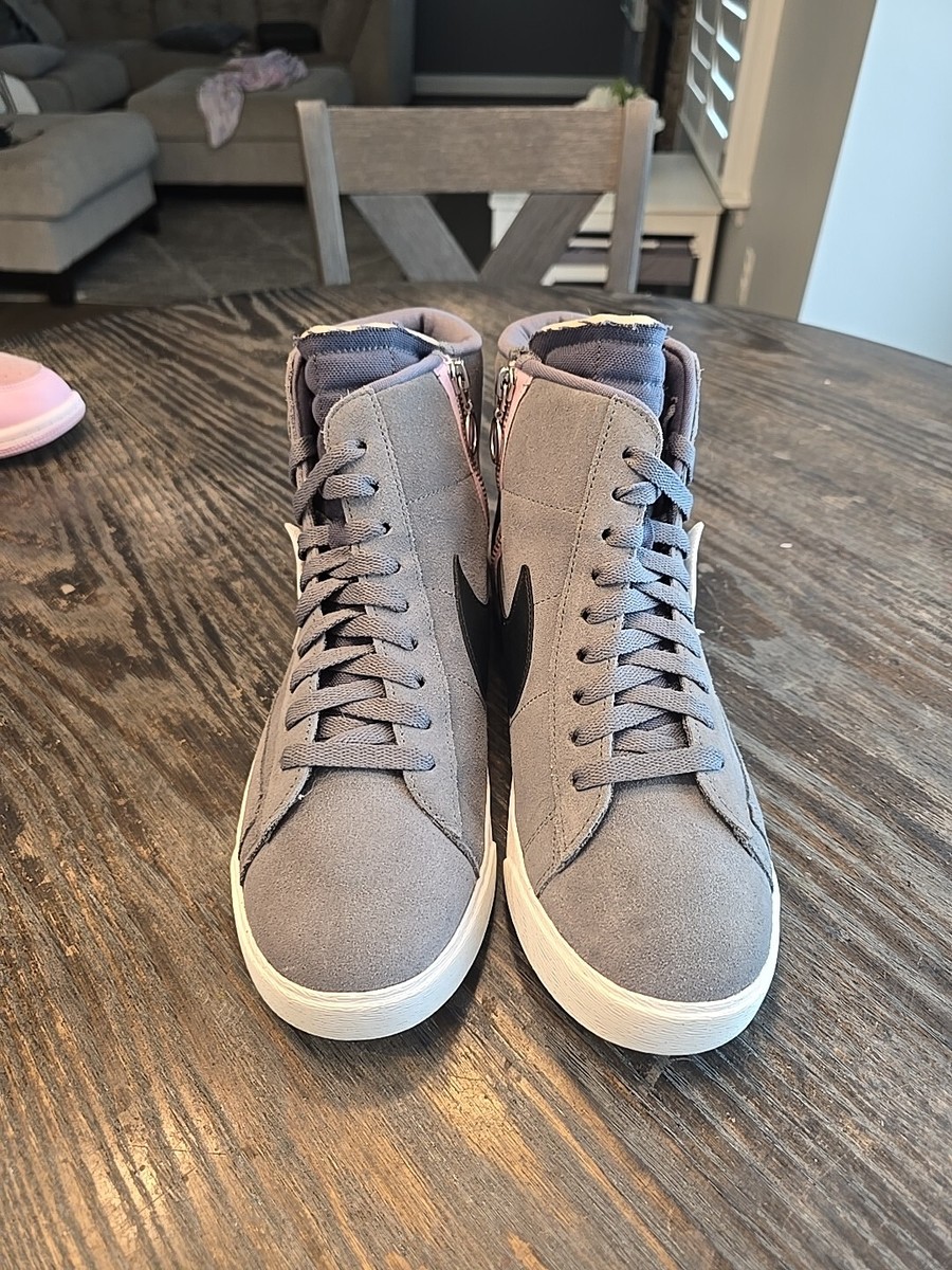 nike blazer mid rebel gray 90s sneaker