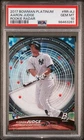 2017 Bowman Platinum AARON JUDGE rraj Rookie Radar RC Rookie - PSA 10 GEM MINT