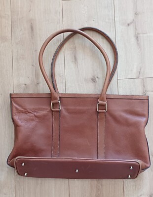 Vintage Jil Sander Shopper | Tote | Ledertasche | Made in W. Germany | 80er