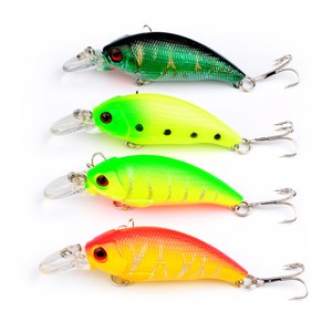 Details about &nbsp;8PCS Topwater Fishing Minnow Crankbait Crank Fish Bass lure hook baits 7cm/9.5g