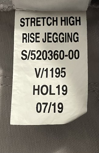 GAP Girl Stretch High Rise Jogging Size 8 Color Silver - Picture 5 of 6