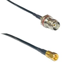 RG174 TNC Female Small Bulk to SMC FEMALE Coax RF Cable USA-Ship Lot
