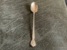 International Lyon QUEEN'S FANCY Satin Black Accents Iced Tea Spoon