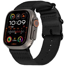 Woven Nylon Wrist Strap for Apple Watch 49/46/38mm iWatch Series 10,9,SE,Ultra,