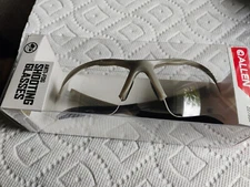 Allen Company Shooting Glasses Clear, Wrap Around Polycarbonate,