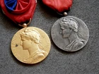 France, 2x Original Medal of Honour for Labour 3rd and 4th Class to One Person