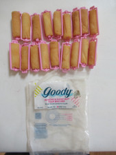 Vintage Pack of 18 GOODY Foam Hair Rollers Curlers w/ Original Package