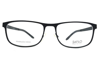 Safilo Brillenfassungen SA1027 003 Matt Schwarz Rechteckig Vollrand 56-17-145