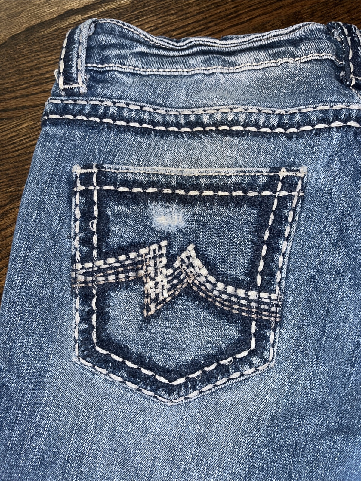 Miss Me Womens Size 27 Boyfriend Bermuda Denim Jeans Shorts Waist 30 - View 8