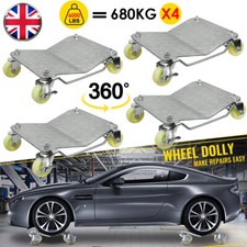 Car Wheel Dolly 4 PCS Heavy Duty Tyre Skate Auto Repair Positioning Jack 6000LB