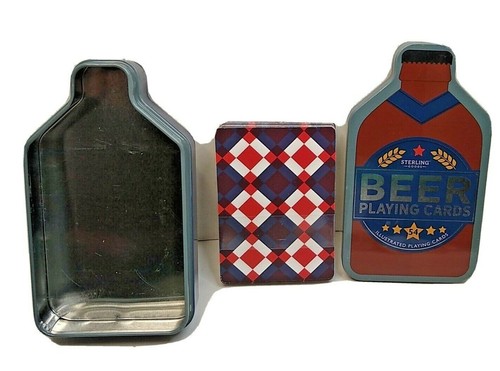 Campana y toque de queda estándar de lata de cerveza con cartas para jugar - Imagen 3 de 3