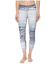 NWT Women's Power Essential Print Running Tight Pure Platinum 872810-043 SZ XL 