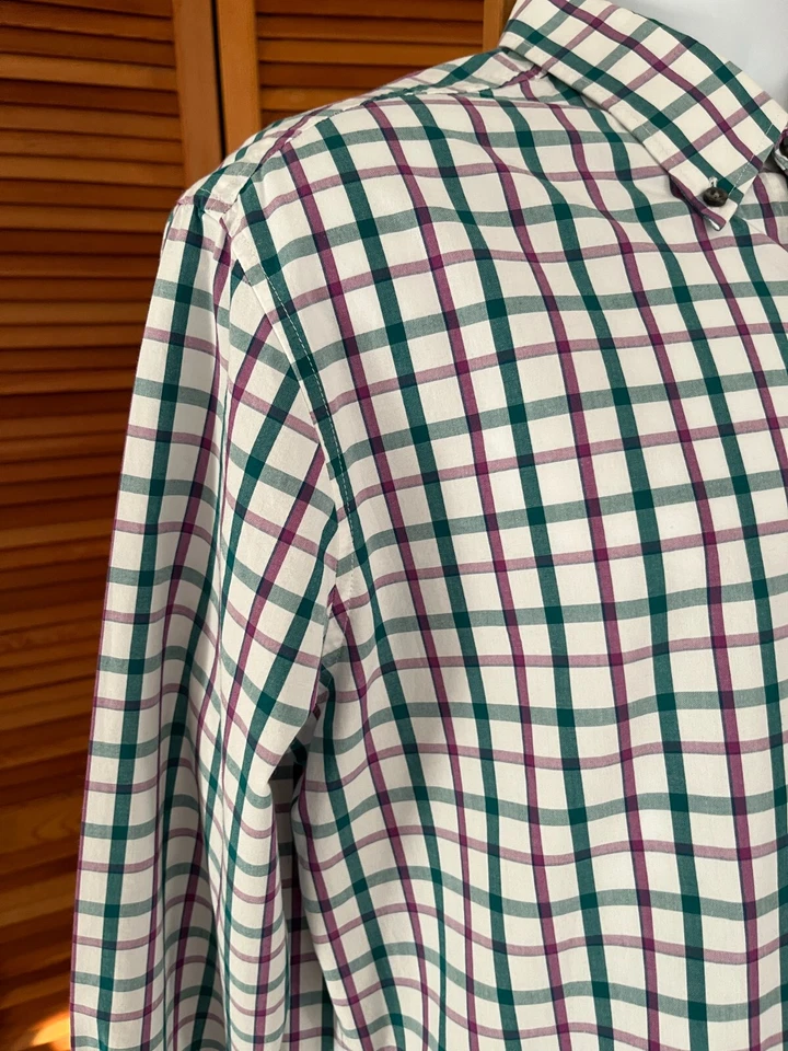 CAMISA DE VESTIR BEN HOGAN HOMBRE TALLA GRANDE 100% ALGODÓN MANGA LARGA Foto 4 de 4