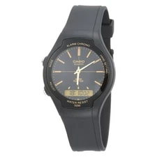 Casio AW-90H-9EVDF Wristwatch Analog and digital Ana-digi Black gold