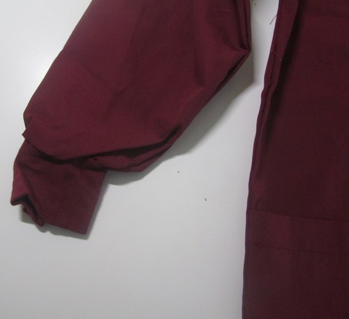 NATURAL UNIFORMS WOMEN'S WARM UP SCRUB JACKET BURGUNDY SMALL NEW WITH TAGS! - Picture 4 of 4