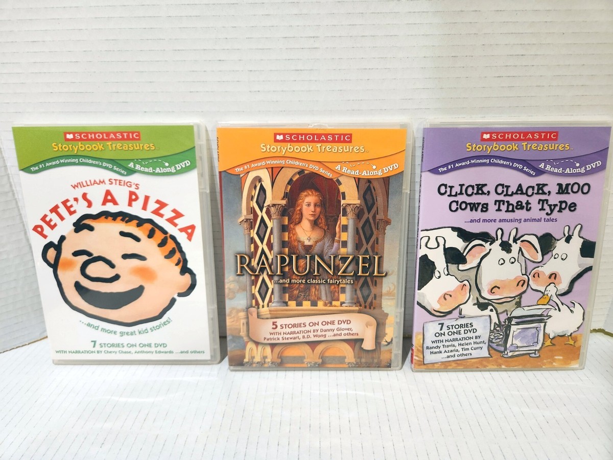 Lot of 7 DVDs ~ Scholastic Storybook Treasures ~ Read-Along