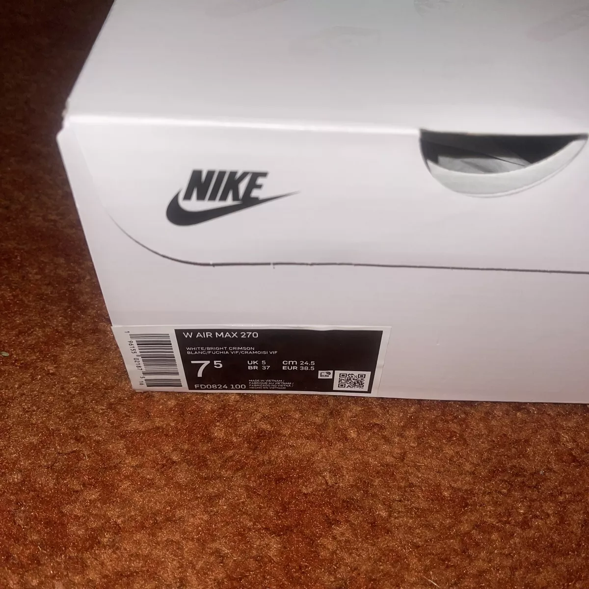 Nike air 270 clearance box