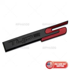 For Acura Type S Tailgate Trunk Lid Badge Logo Sport Emblem Nameplate Black