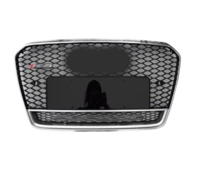 For Audi A5 S5 RS5 Grille Honeycomb Mesh Grill Sliver 2012 2013 2014 2015 2016 