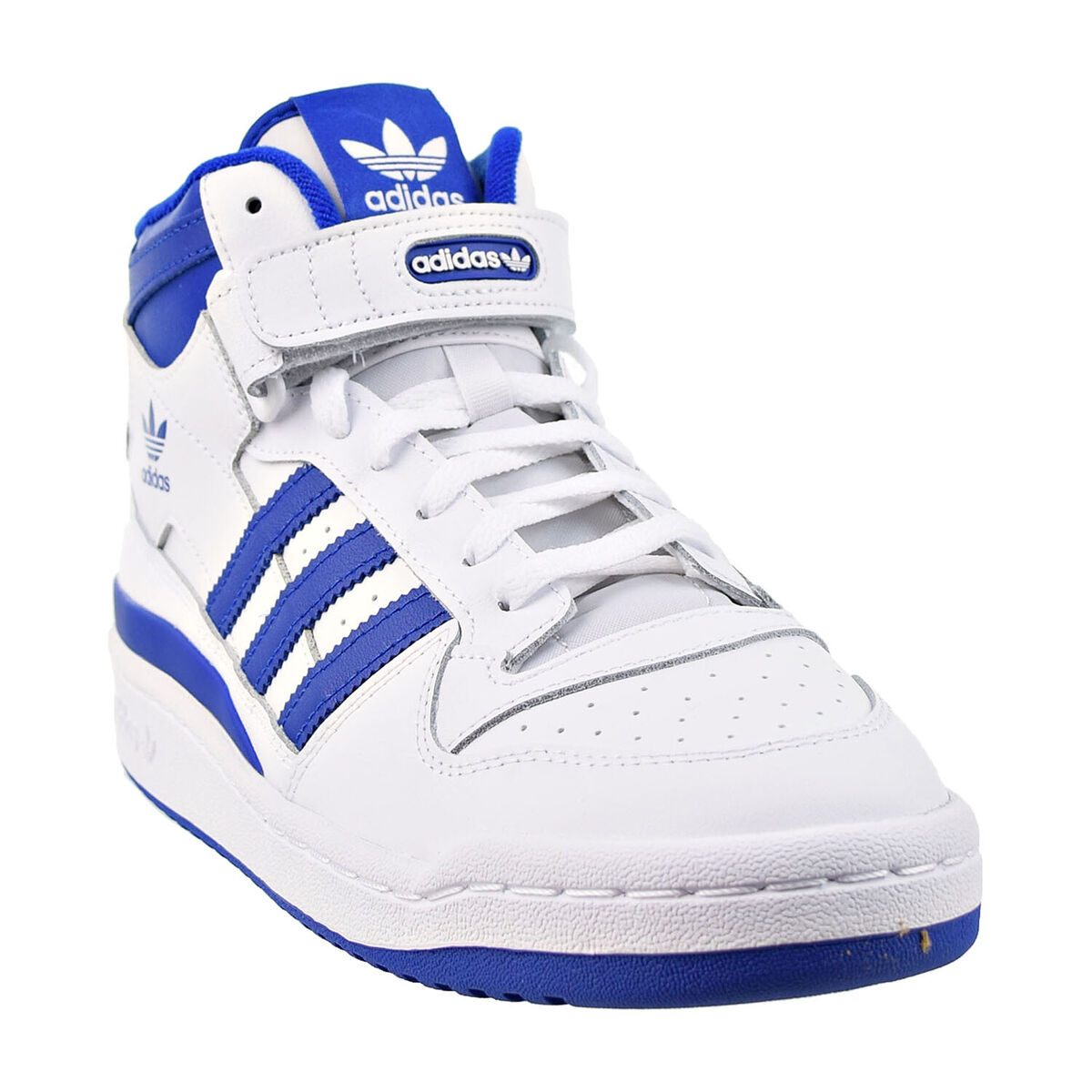 スニーカー adidas Forum Mid White Blue FY4976 Adidas Forum Mid Men's Shoes Cloud White-Royal Blue FY4976