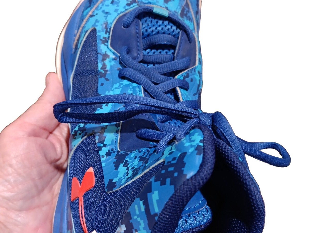 Under Armour Youth Size 6Y Aqua Blues Basketball Sneakers High Top