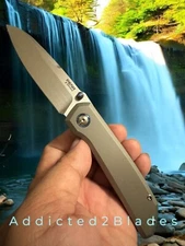 Reate Pena X Series Mula Cranes LTD Mokuti Kit Titanium Knife Folder