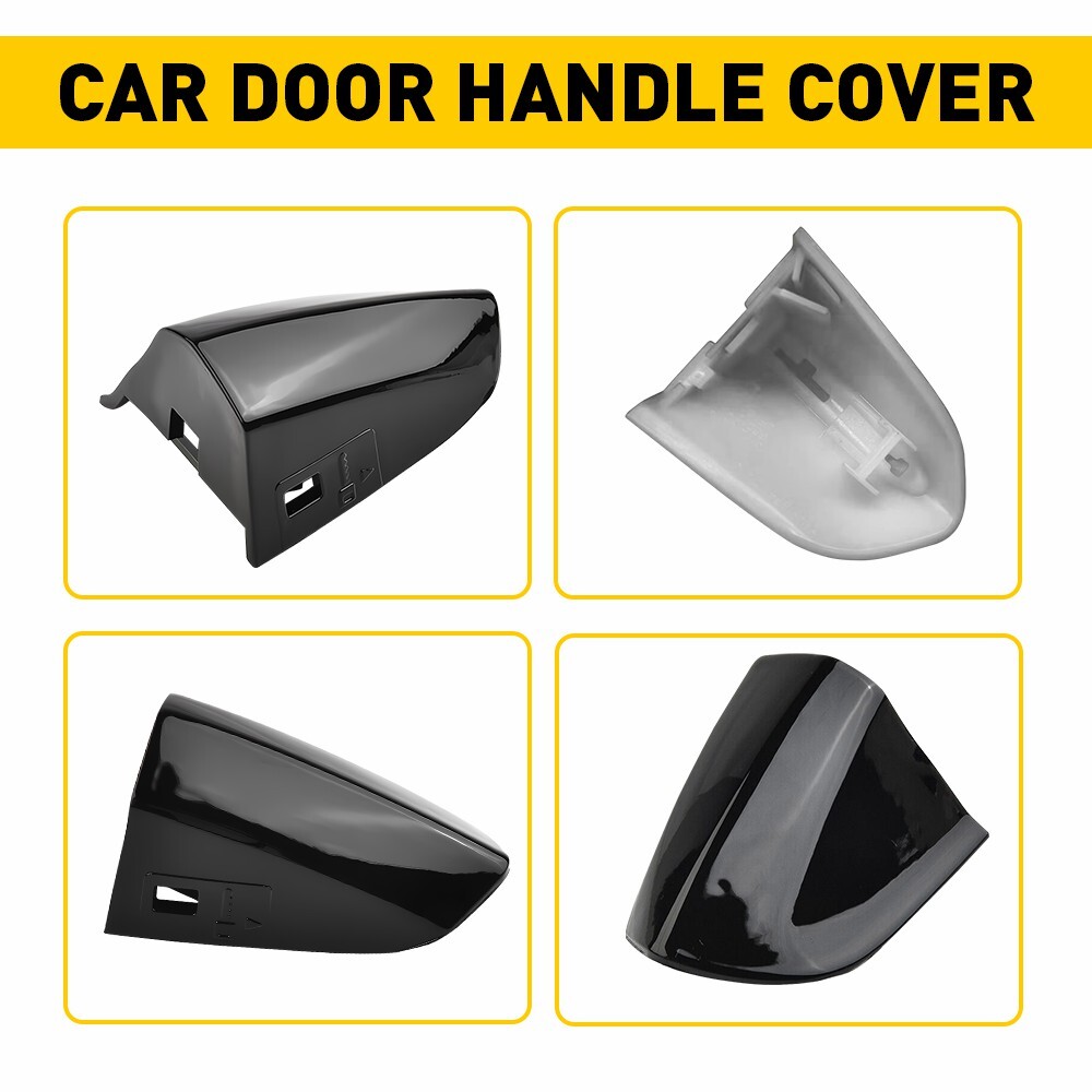 Oxilam-advanced Door Lock Key Hole Cover For 2015-2022 Ford Mustang – Driver Side, Black, 2-Year Warranty