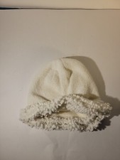 Icing Girls White Glittery Winter Hat Beanie - One Size