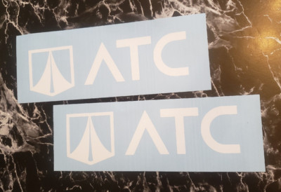 ATC ROM trailer DECALS Stickers Gloss WHITE 27