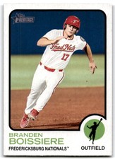 2022 Topps Heritage Minor League #93 Branden Boissiere Fredericksburg Nationals