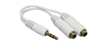 3.5mm stereo headphone splitter lead