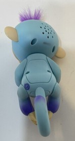 Fingerlings Baby Monkey Interactive Blue Purple Tested Working Great 5"