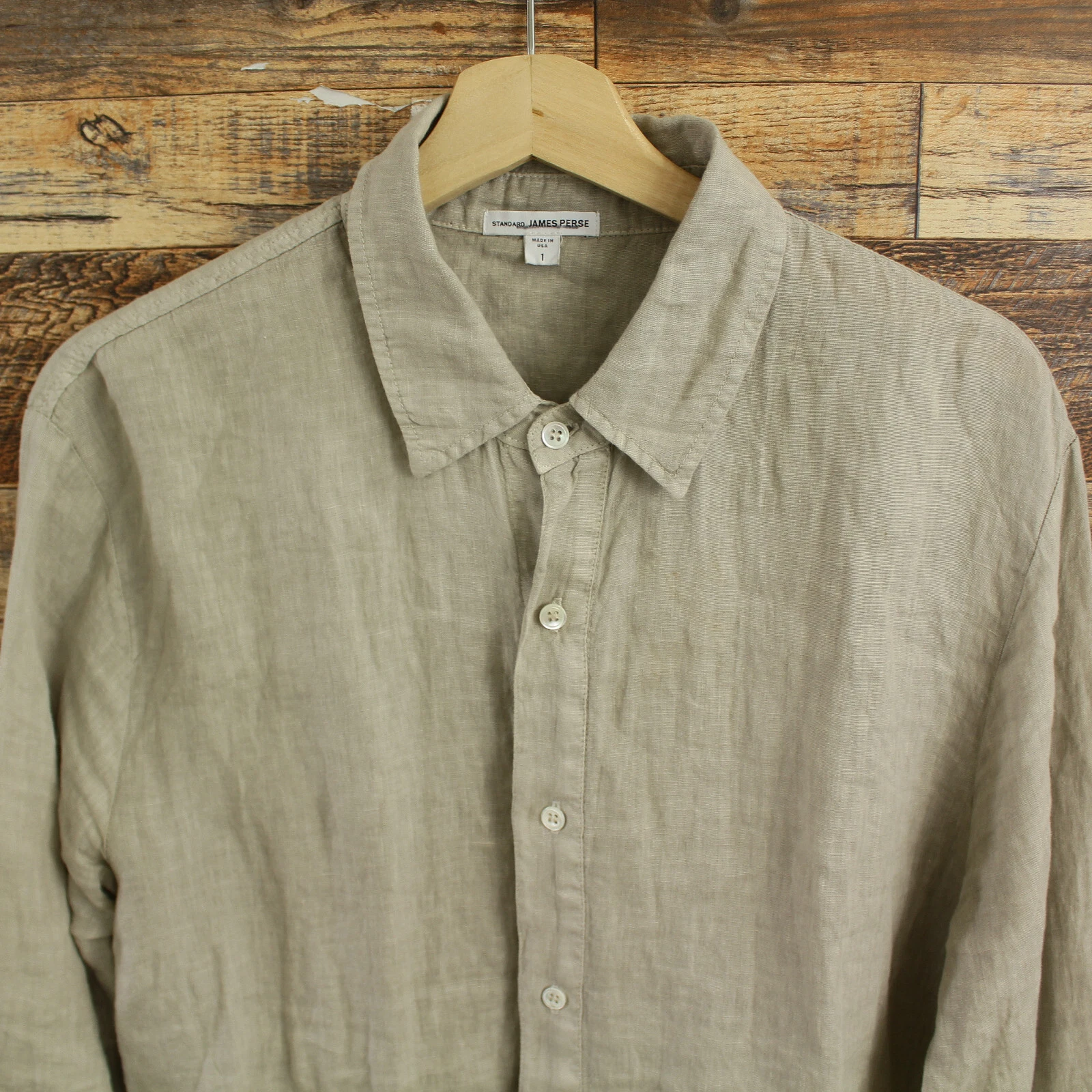 James Perse Mens Button Linen Shirt Size 1 Long Sleeve MJC3429
Opens in a new window or tab
