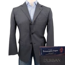 Durban Ermenegildo Zegna Mens Blazer Size 38 Sport Coat Two Button Jacket Trofeo