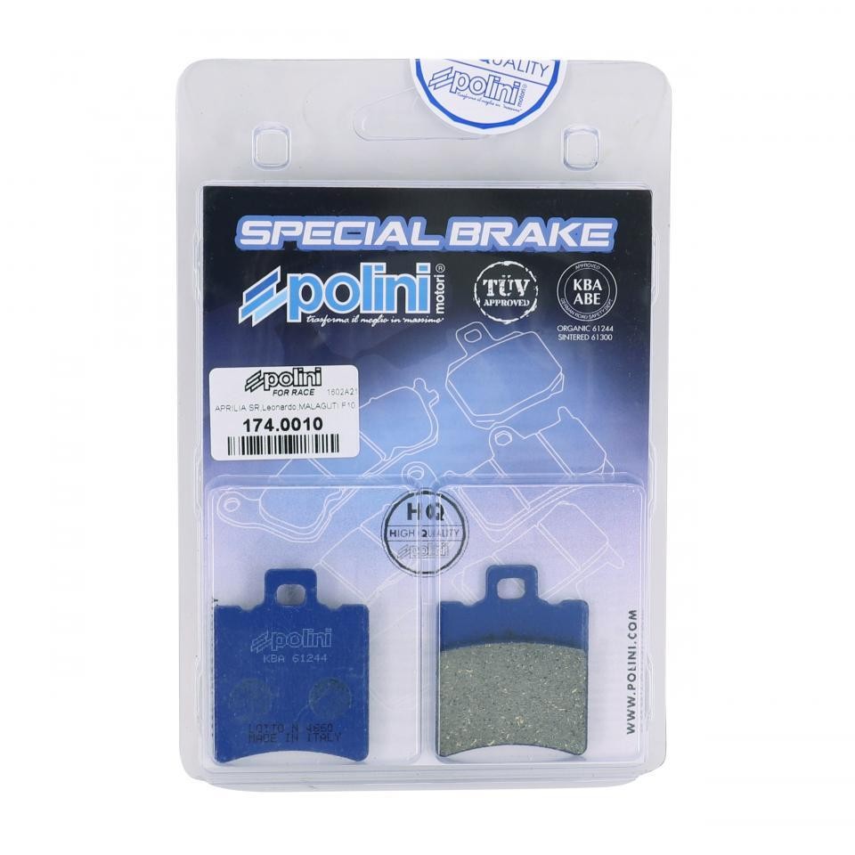 Plaquette de frein Polini pour scooter Benelli 50 K2 grand mordant urbain