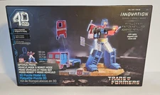 4D Build Innovation Transformers Optimus Prime & Truck 3D Model Kit Puzzle w/LED