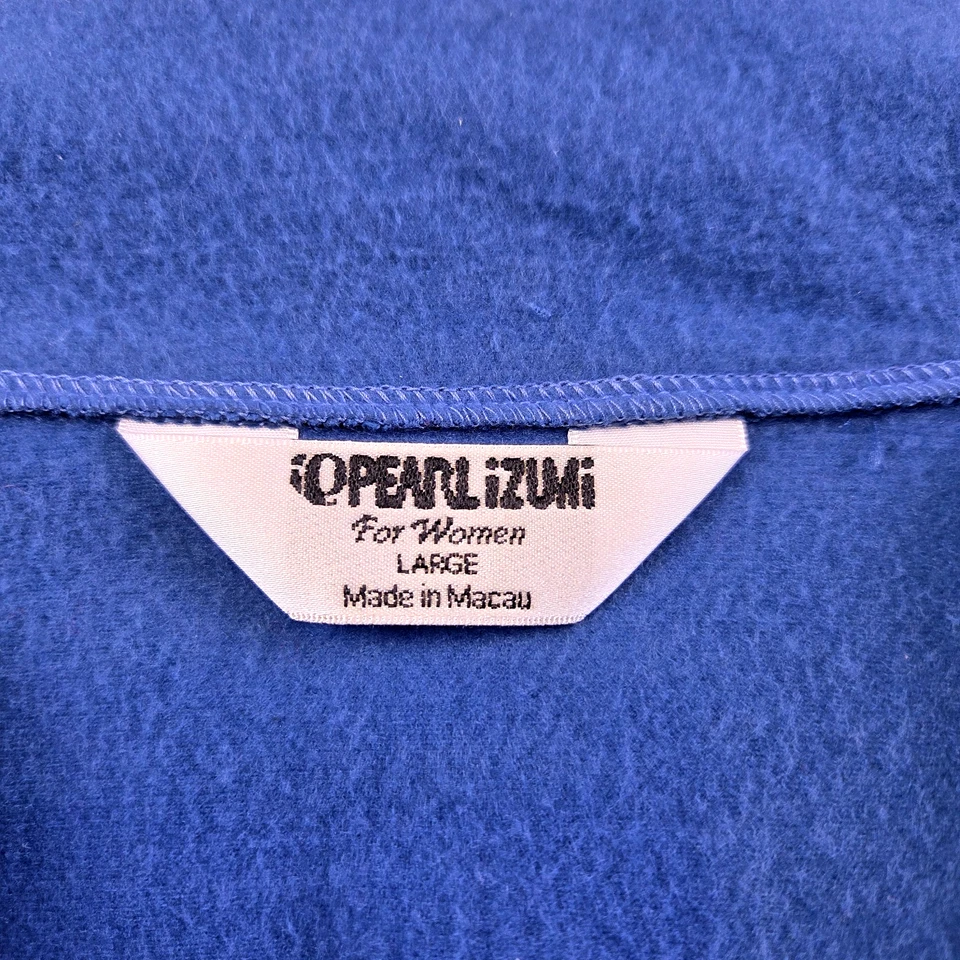 Pearl Izumi Blue/Black Cycling Vest Women's Large Fleece Lined Outdoors - Image 3 of 4