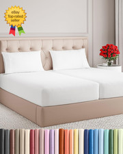 Split King Size 5 Piece Sheet Set  Comfy Breathable  Cooling Sheets
