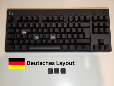 Logitech | G Pro Tastatur | Ersatz-Taste / Tastenkappe | Schwarz | Keycap