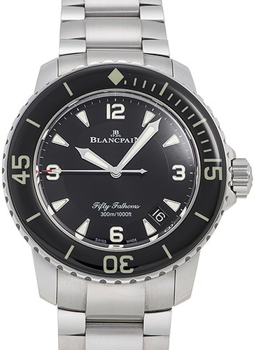 Blancpain Fifty Fathoms 5015-1130-71S 45 mm Black Dial