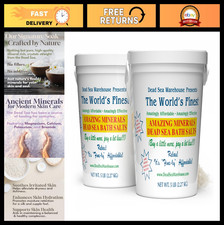 100 Pure Dead Sea Bath Salts - 5lbs x 2 Pack for Muscle Relief  Skin Care