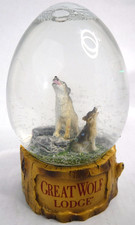 Great Wolf Lodge  Wolf-Howl  Snow Globe Egg S...