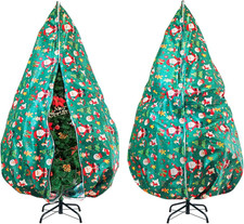 Upright Christmas Tree Storage Bag for 9ft Trees with Zipper and Drawstring